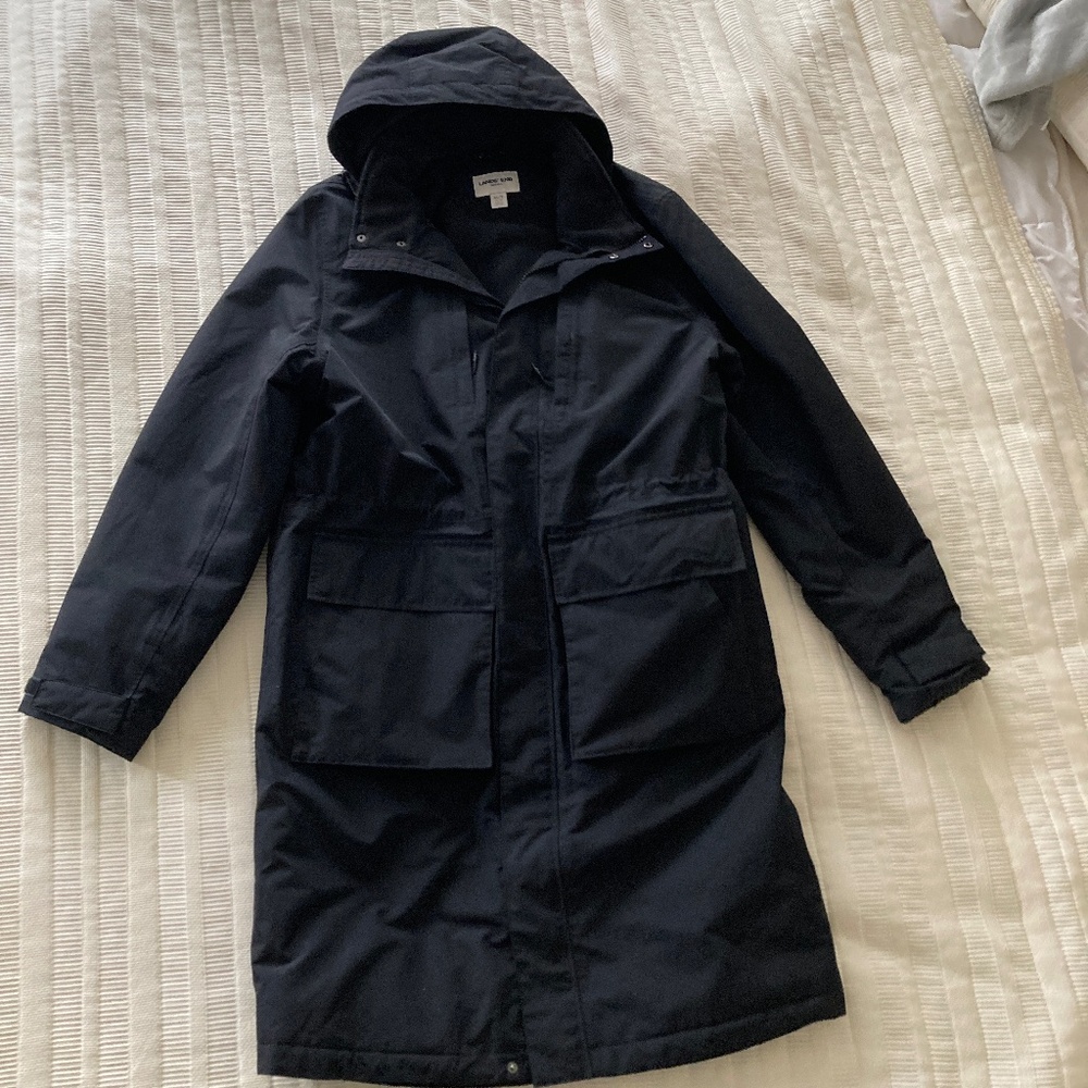Land’s End Stadium Coat Black Medium Tall